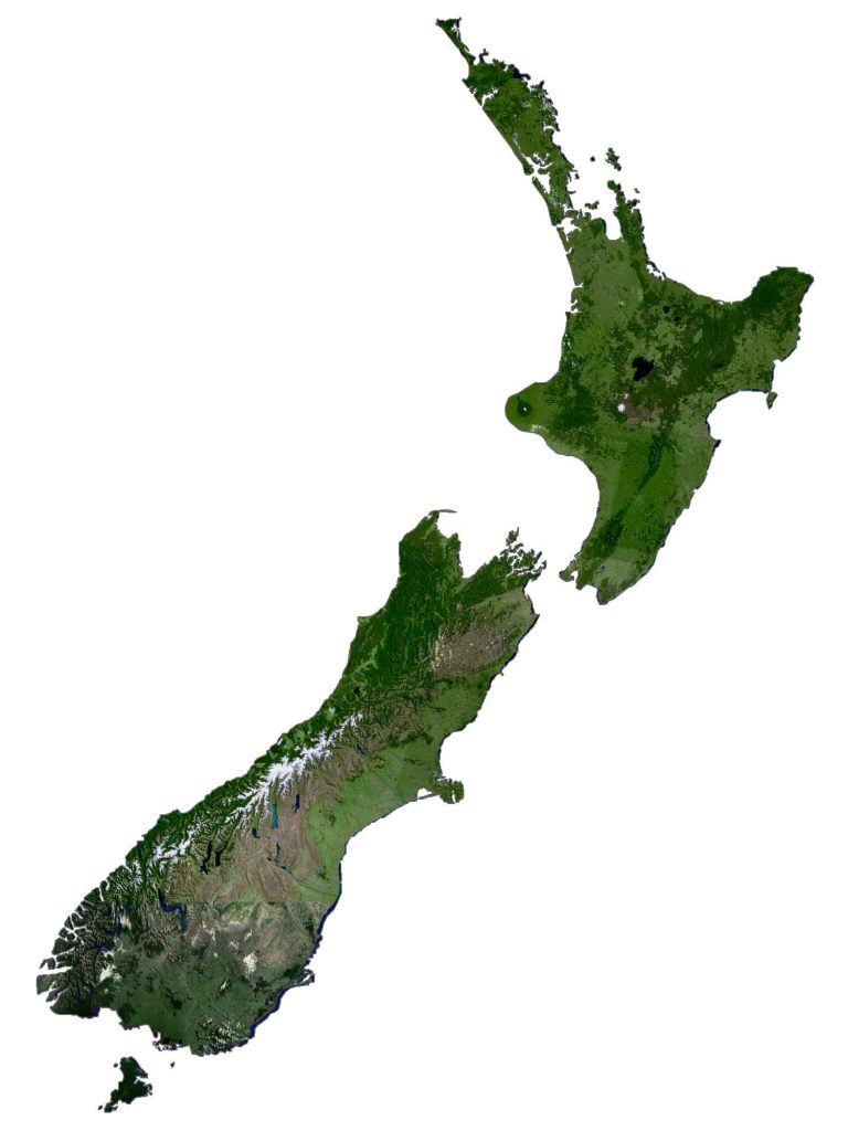 New Zealand map